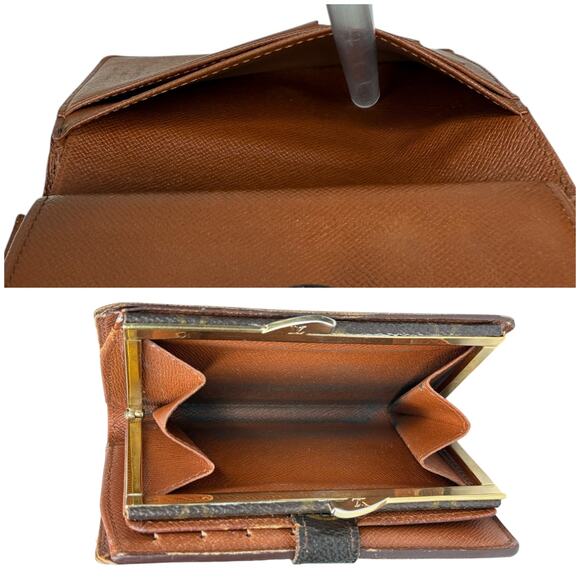 Louis Vuitton Monogram Kisslock Wallet And LV Box Authentic Vintage - Picture 8 of 16